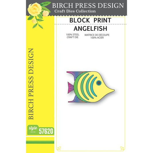 Birch Press 57620 Block Print Angelfish craft die