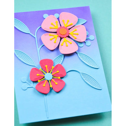 Birch Press 57632 Block Print Lovely Flower craft die