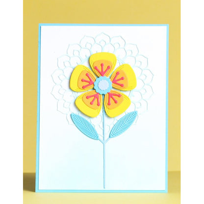 Birch Press 57632 Block Print Lovely Flower craft die