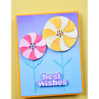 Birch Press 57632 Block Print Lovely Flower craft die