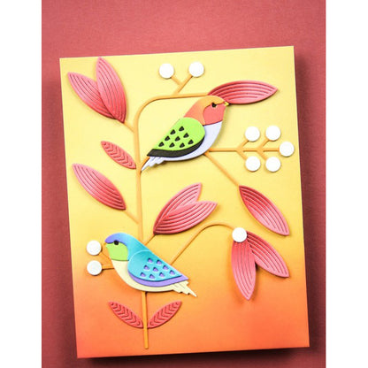 Birch Press 57585 Block Print Bird Duo craft die