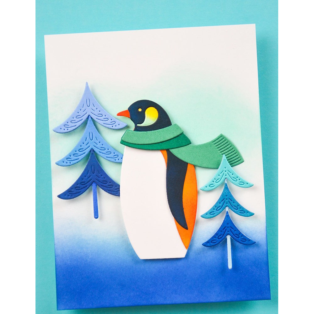 Birch Press 57639 Block Print Superb Penguin craft die