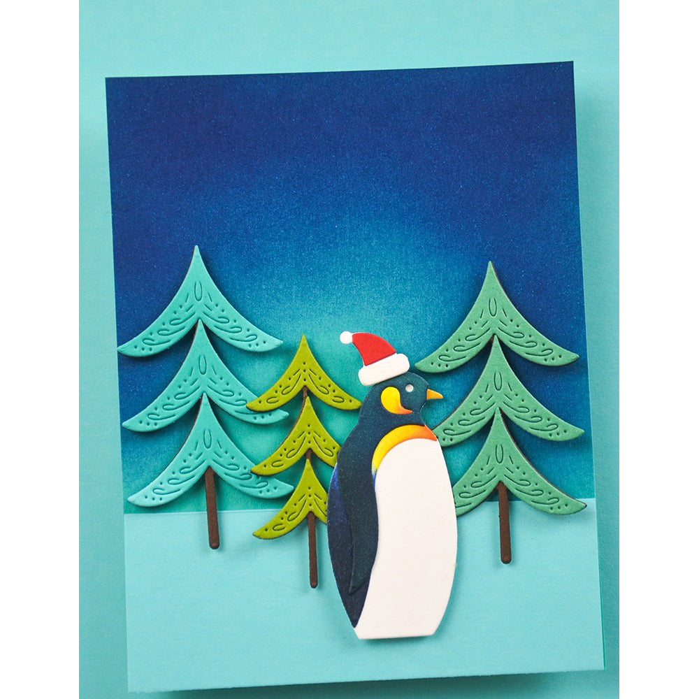 Birch Press 57641 Block Print Peaceful Penguin craft die