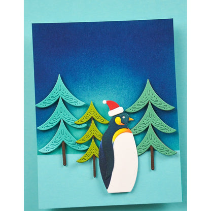 Birch Press 57641 Block Print Peaceful Penguin craft die