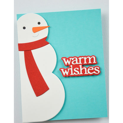 Birch Press 57642 Block Print Edge Snowman craft die