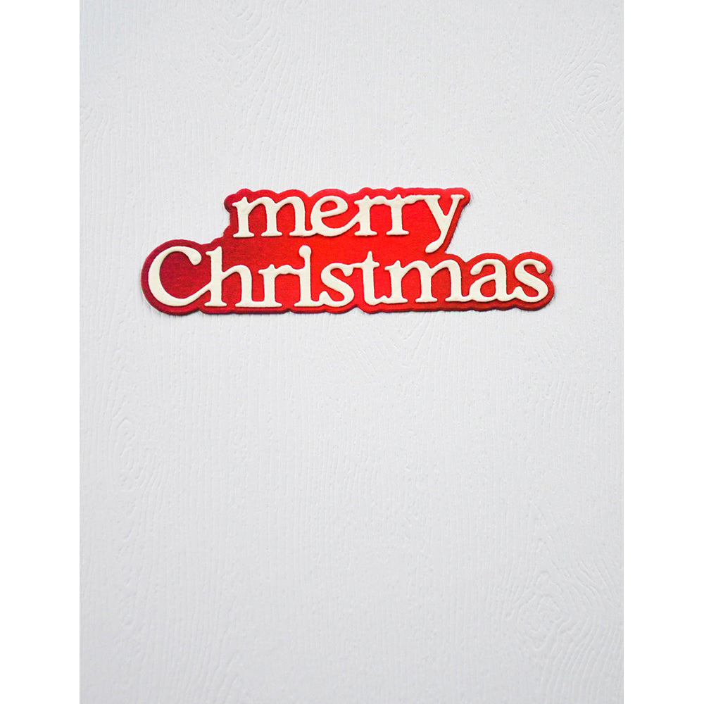 Birch Press 57643 Merry Christmas Dapper Script craft die
