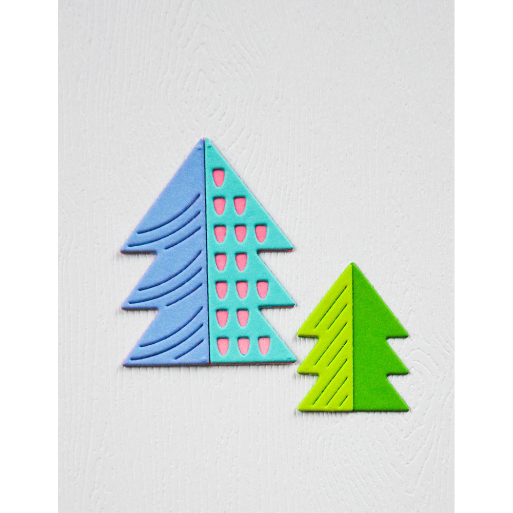 Birch Press 57645 Block Print Pine Trees craft die