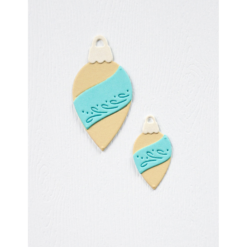 Birch Press 57646 Block Print Drop Ornaments craft die