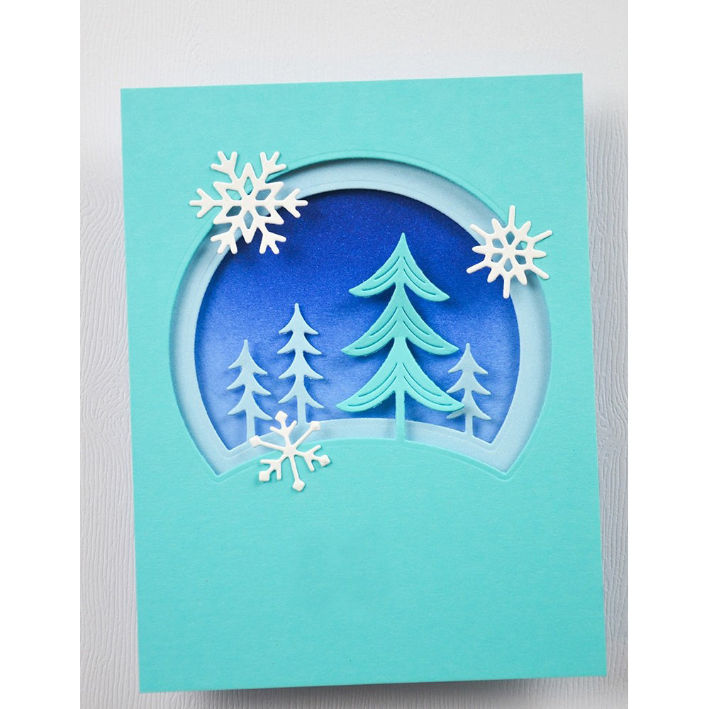 Birch Press 57650 Block Print Forest Scene craft die