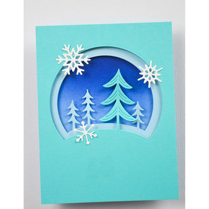 Birch Press 57650 Block Print Forest Scene craft die