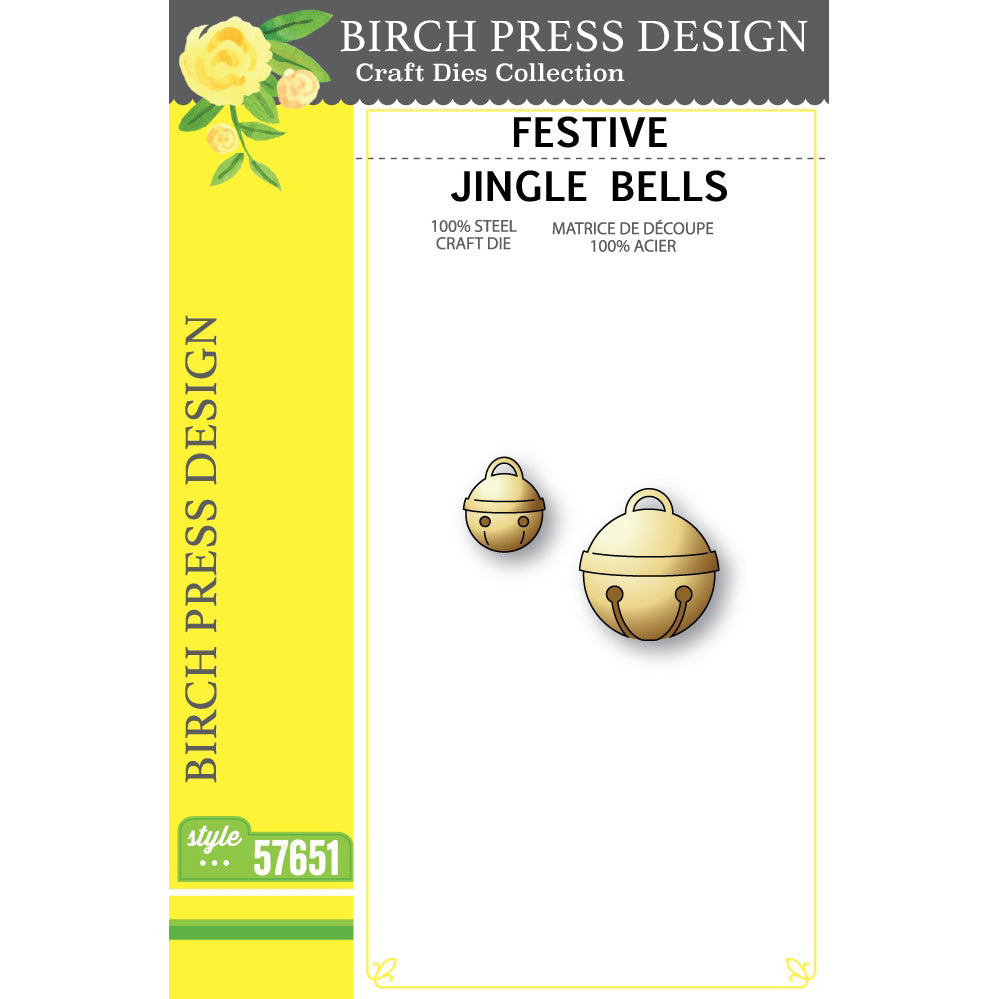 Birch Press 57651 Festive Jingle Bells craft die