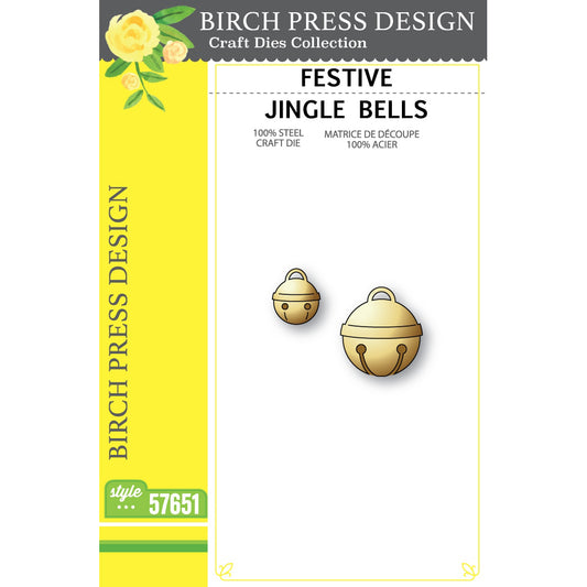 Birch Press 57651 Festive Jingle Bells craft die