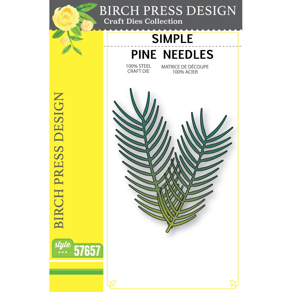Birch Press 57657 Simple Pine Needles craft die