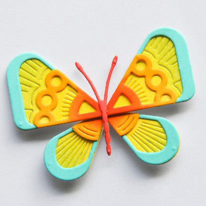 Birch Press 57663 Block Print Deco Butterfly craft die