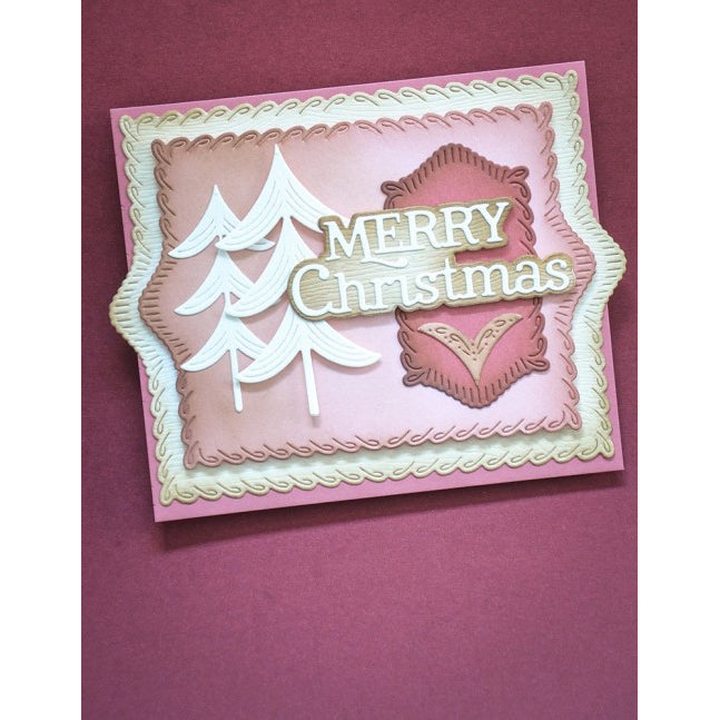 Birch Press 57679 Merry Christmas Festive Serif craft die