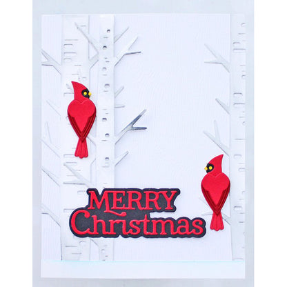 Birch Press 57679 Merry Christmas Festive Serif craft die