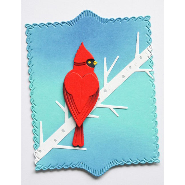 Birch Press 57681 Block Print Heart Cardinal craft die