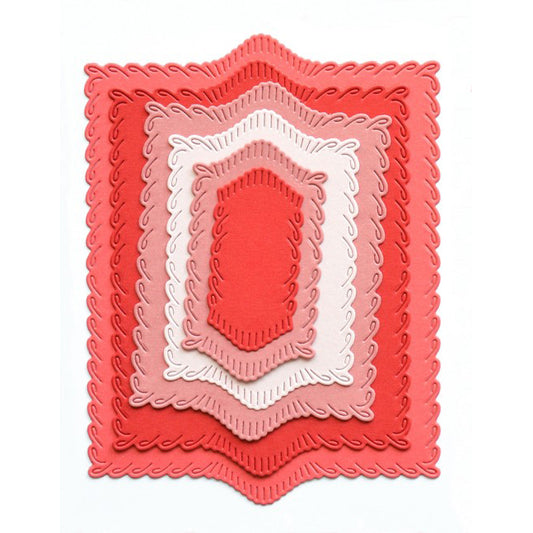 Birch Press 57688 Loop Stitch Frames craft die