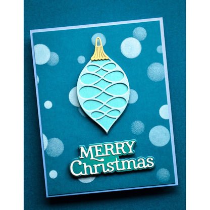 Birch Press 57679 Merry Christmas Festive Serif craft die