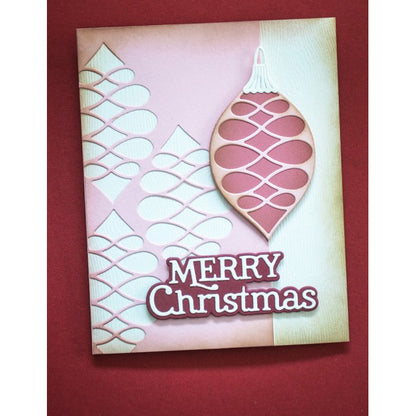Birch Press 57679 Merry Christmas Festive Serif craft die