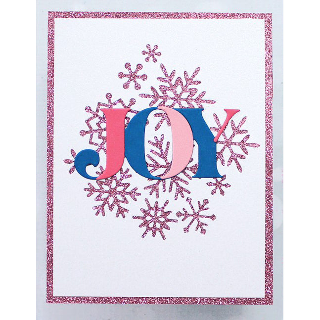 Birch Press 57694 Block Print Festive Joy craft die