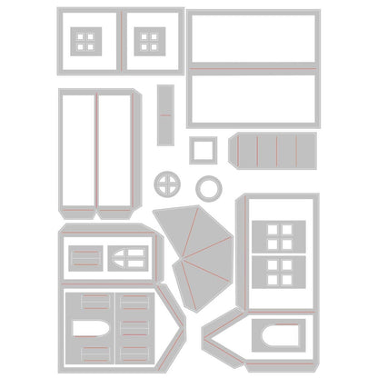 Sizzix Thinlits Die Set 21PK - Paper Village #2 by Tim Holtz