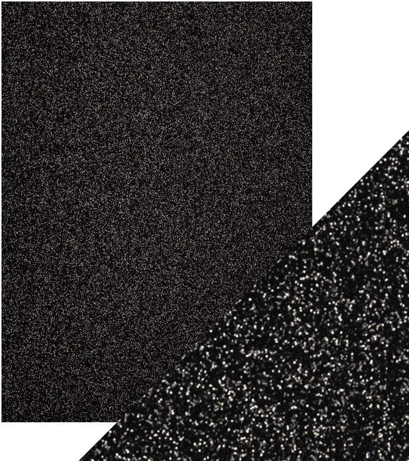 Craft Perfect Glitter Cardstock 8.5"X11" Black Sapphire