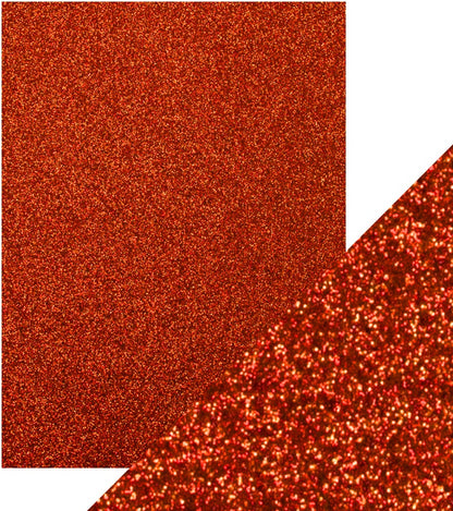 Craft Perfect Glitter Cardstock 8.5"X11" Ruby Ritz