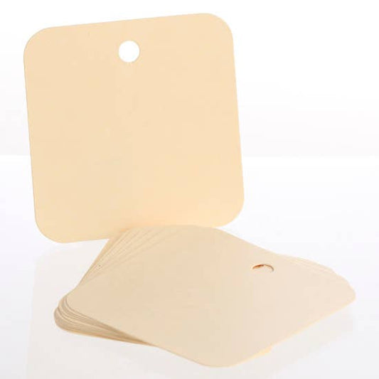 2-1/2" Blank Square Paper Tags 15pk