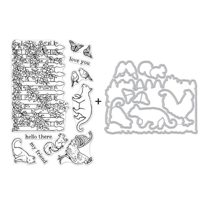 Hero Arts Garden Critters Stamps & Dies Bundle SB355