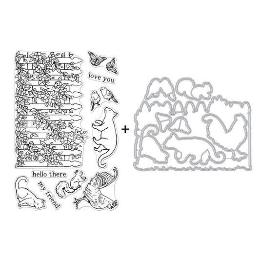 Hero Arts Garden Critters Stamps & Dies Bundle SB355