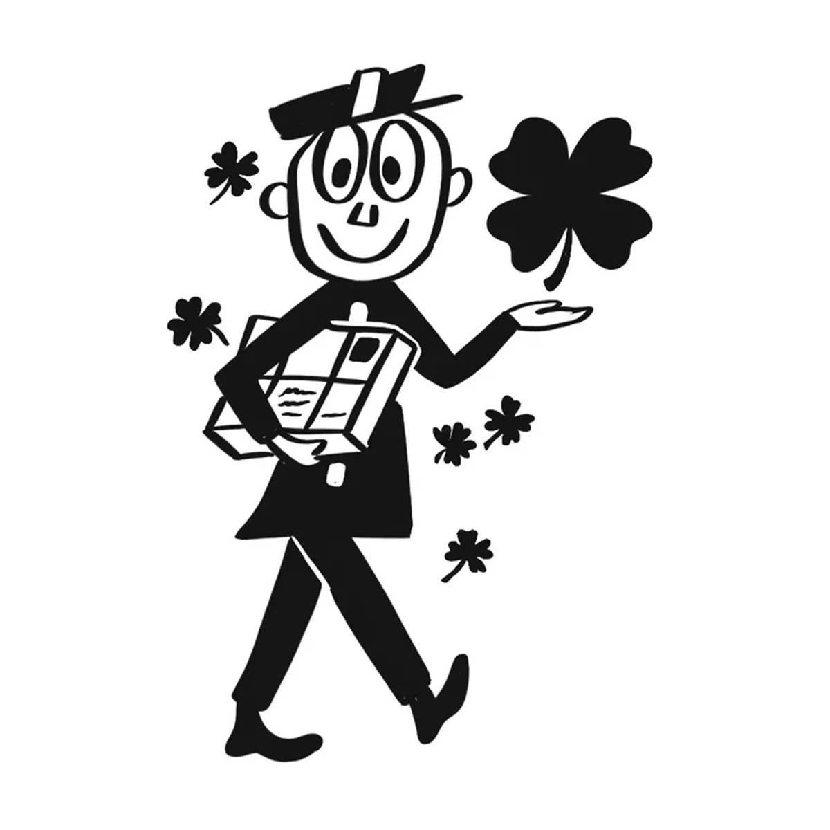 St. Patrick's Day Mr Zip Stamp
