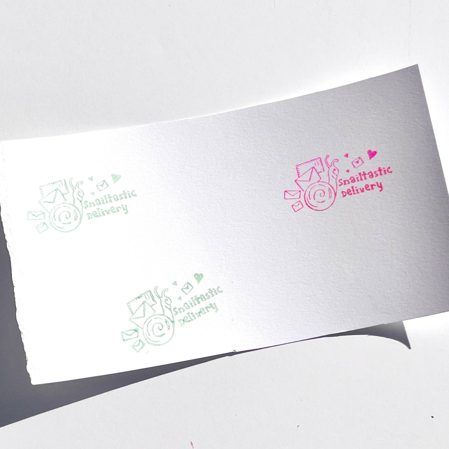 Snailtastic Rubber Stamp