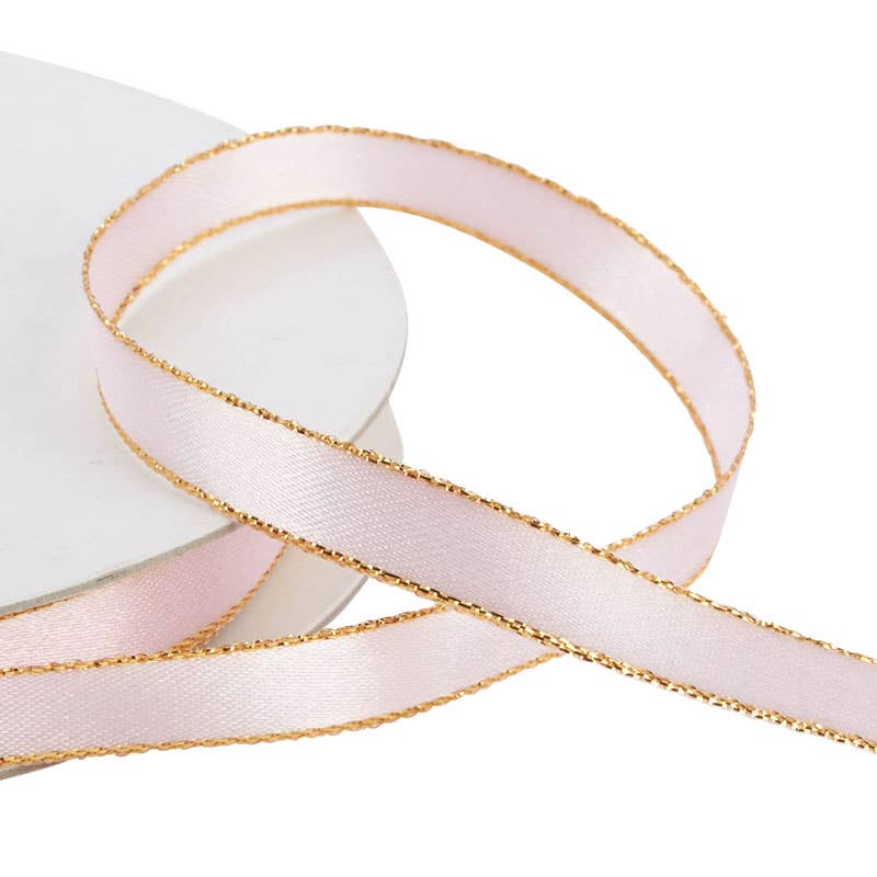 Narrow Satin Ribbon Spool 50 yds - Pink