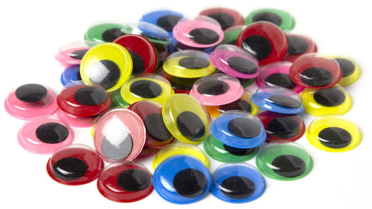 Paste-On Wiggle Eyes 20mm 50/Pkg