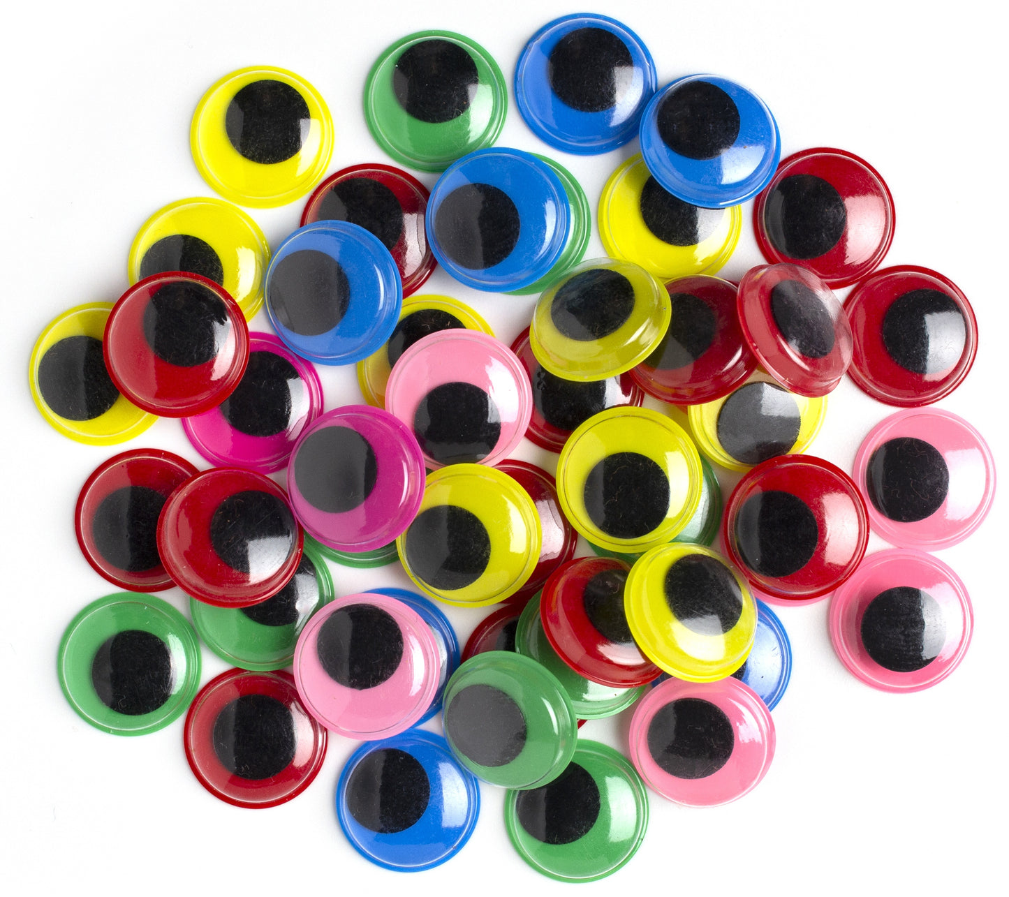 Paste-On Wiggle Eyes 20mm 50/Pkg