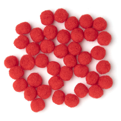 CousinDIY Pom-Poms 5mm 40/Pkg Red
