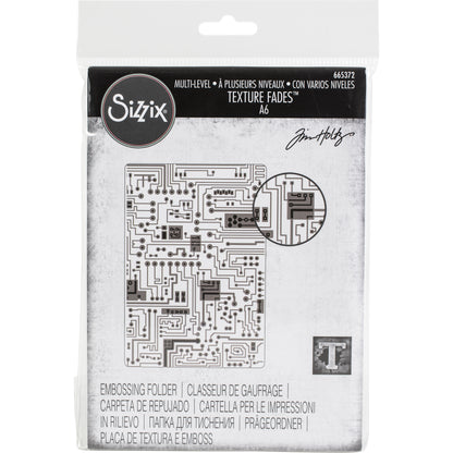 Sizzix 3D Textured Impressions Embossing Folder By Tim Holtz Circuit