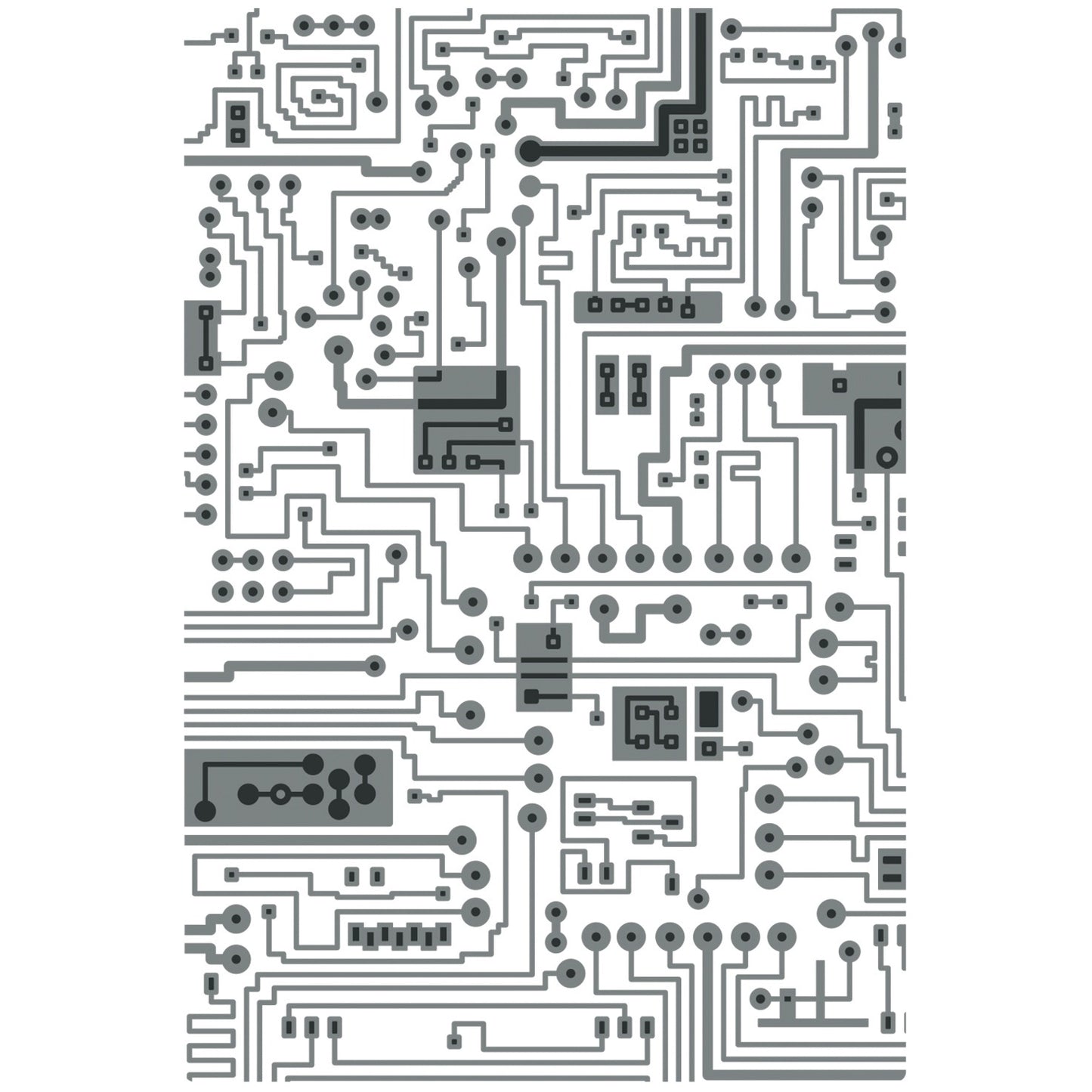 Sizzix 3D Textured Impressions Embossing Folder By Tim Holtz Circuit