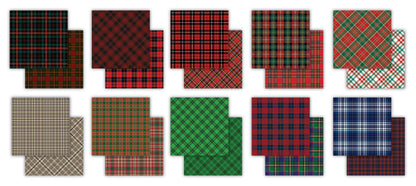 Craft Consortium Double-Sided Paper Pad 6"X6" Tartan