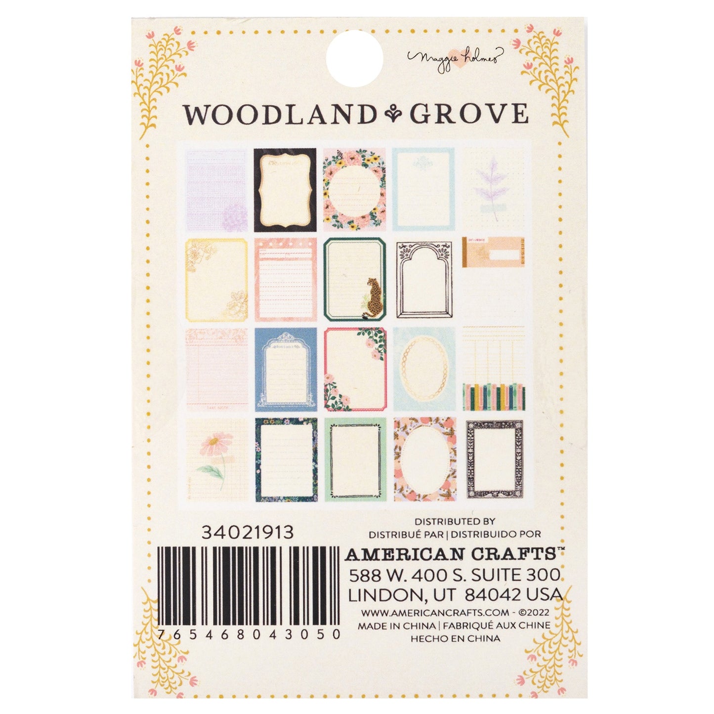 Maggie Holmes Woodland Grove Card Pad 3"X4" Journaling