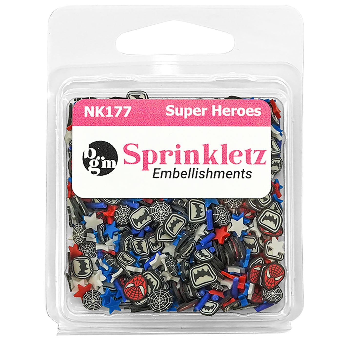 Buttons Galore Sprinkletz Embellishments 12g Super Heroes