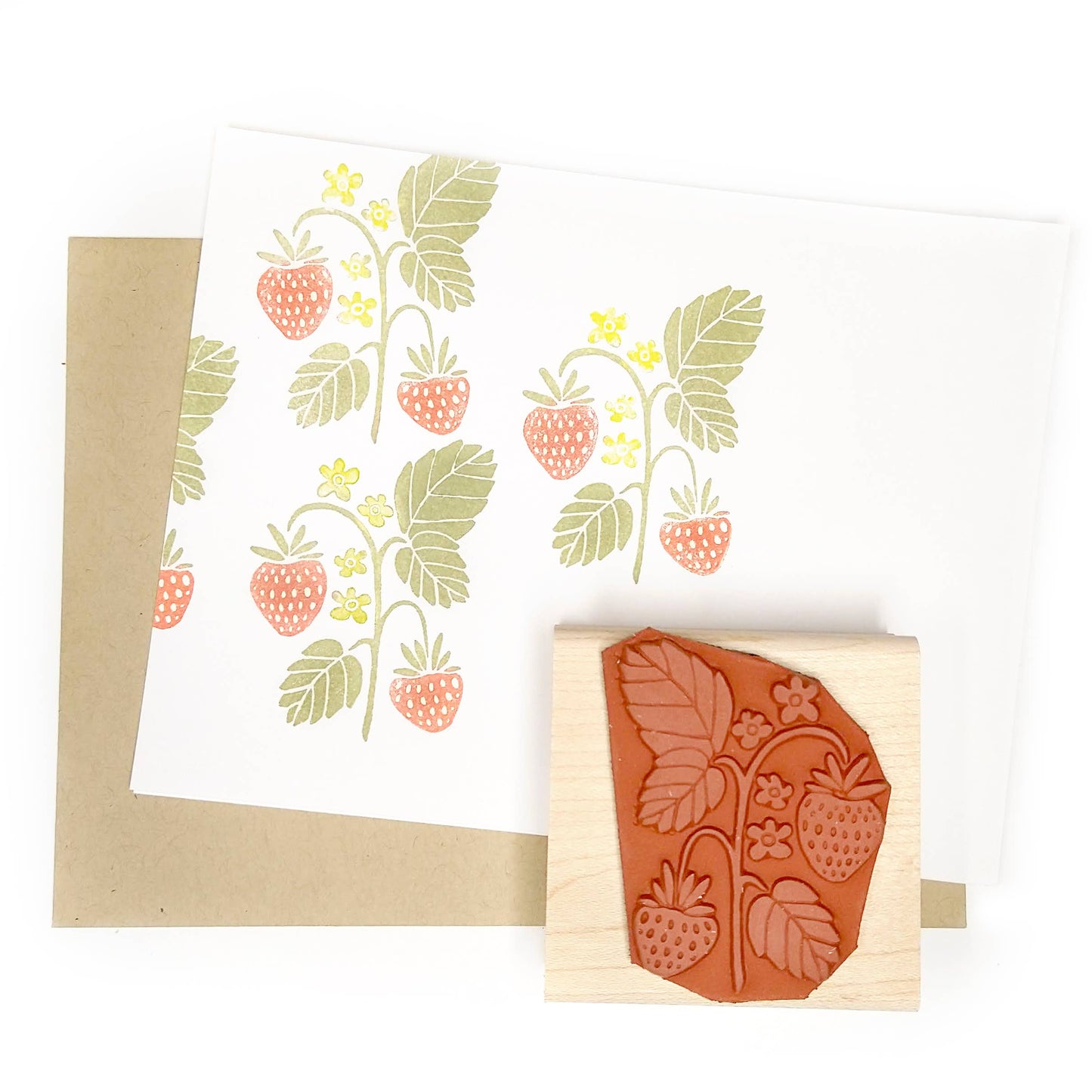 Strawberry Rubber Stamp