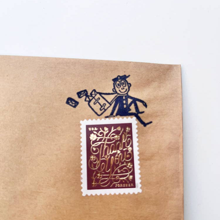 Mr Zip Sitting stamp