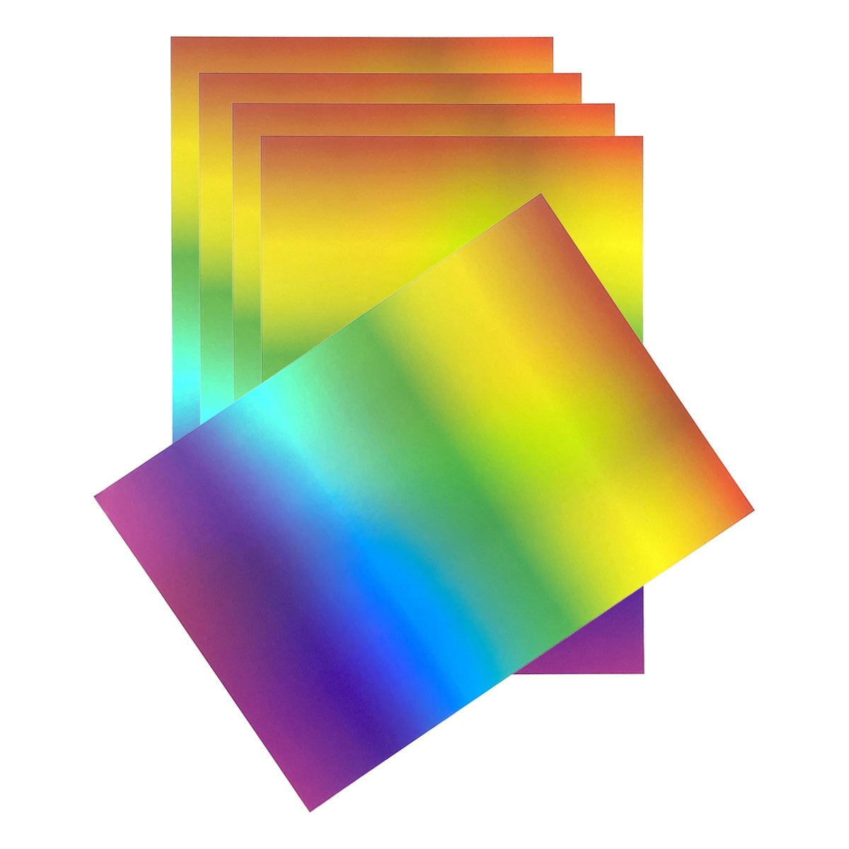 Craft Perfect Ombre Iridescent Mirror Cardstock 8.5"X11" Rainbow Hue