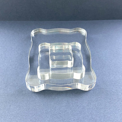 Tonic Studios Acrylic Stamping Blocks 1"x1"; 2"x2"; 3"x4"