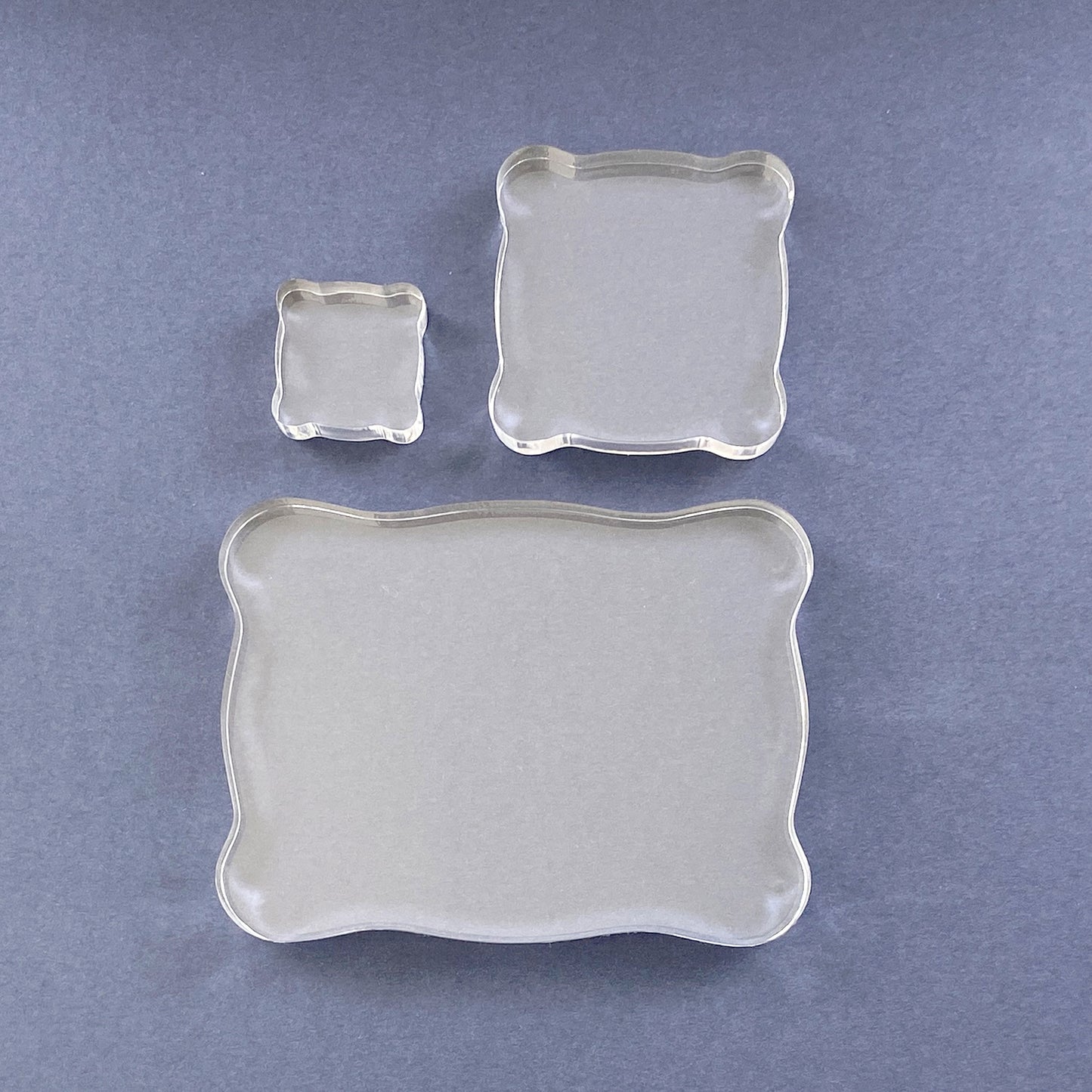 Tonic Studios Acrylic Stamping Blocks 1"x1"; 2"x2"; 3"x4"