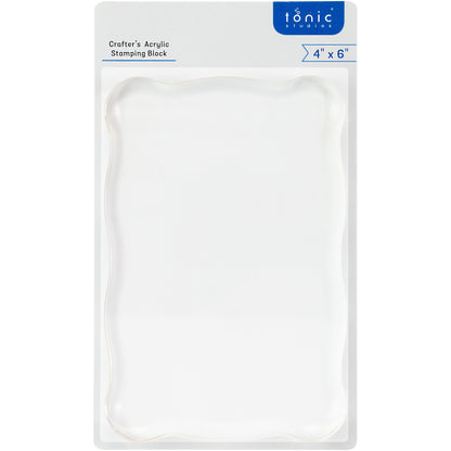 Tonic Studios Acrylic Stamping Block 4"X6"