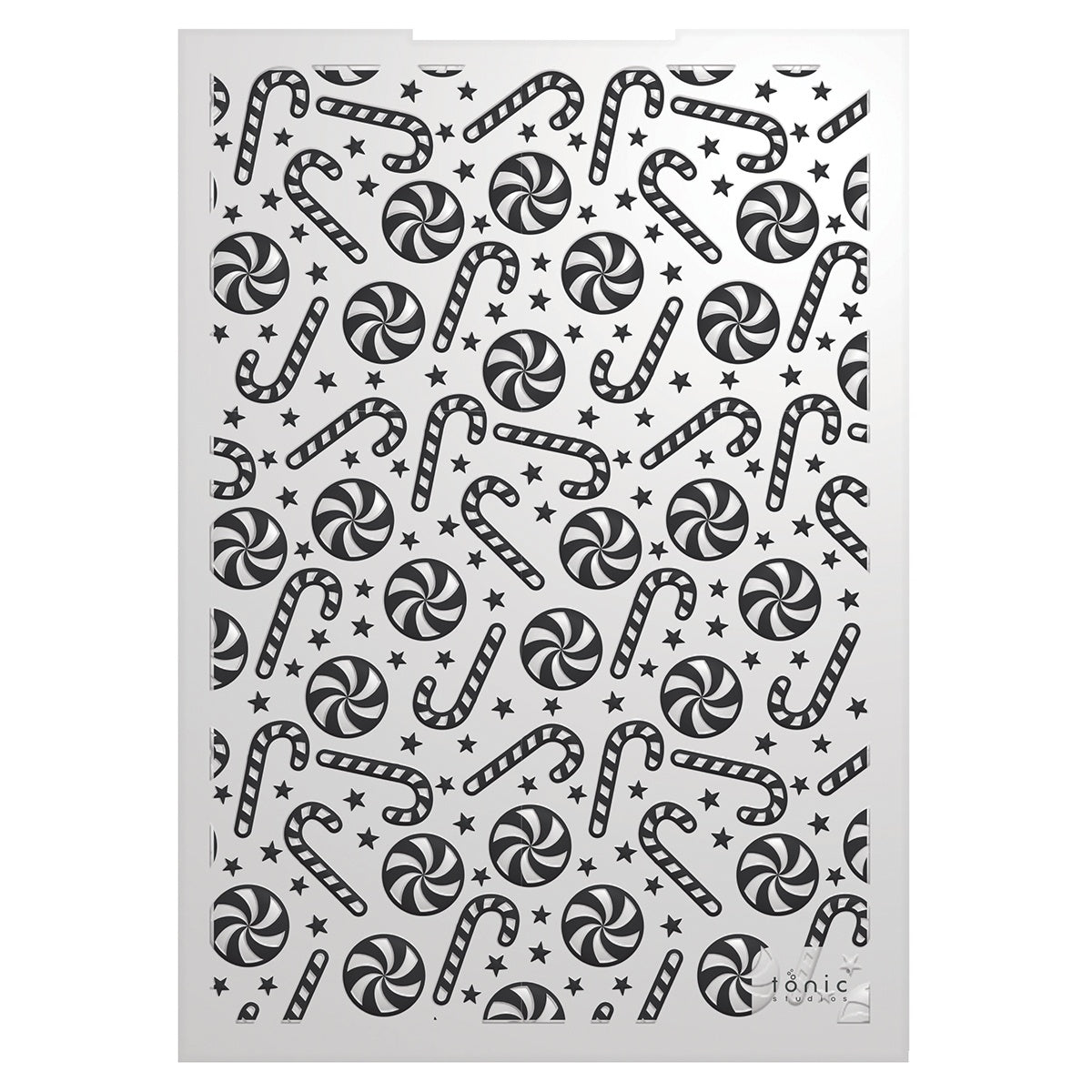 Tonic Studios 3D Embossing Folder A Candy Cane Christmas