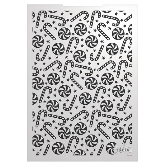 Tonic Studios 3D Embossing Folder A Candy Cane Christmas